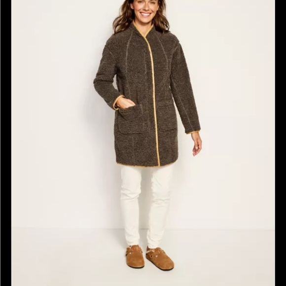 NWOT ORVIS Sherpa Cozy Cocoon Fleece Jacket XL - Picture 4 of 10